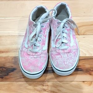 Pink logo vans youth 2